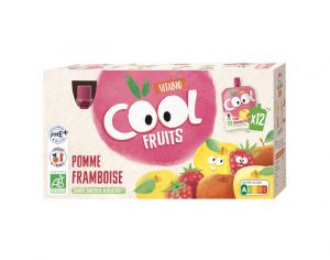 VITABIO Pack Famille Cool Fruits Pomme Framboise Ac�rola - 12x90g