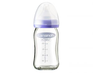 LANSINOH Biberon en Verre Natural Wave Sp�cial B�b� Allait� - 160 ml