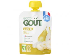 GOOD GOUT Gourde Petit D�j Poire - D�s 6 mois - 70 g