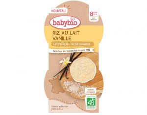 BABYBIO Bols Lact�s Riz au Lait - 2 x 100 g - D�s 8 mois