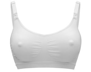 MEDELA Soutien-Gorge de Grossesse et d'Allaitement Respirant Keep Cool� - Blanc S