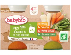 BABYBIO Mes Premiers L�gumes Multipack - 4x130g - D�s 4 mois