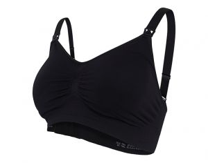 CARRIWELL Soutien-Gorge d'Allaitement Rembourr� - Noir S