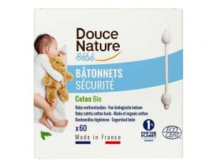 DOUCE NATURE B�tonnets S�curit� B�b� - 56 unit�s