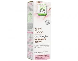 SO'BIO �TIC Cr�me L�g�re Hydratante Confort - Nutri Coco - 50 ml