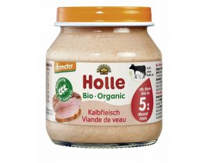 HOLLE Petit Pot de Viande - 125 g Veau - D�s 5 mois