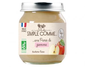SIMPLE COMME Petits Pots de Fruits - 125g - D�s 4 Mois Pomme
