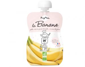 POPOTE Gourde Banane Bio - 120 g - D�s 4/6 mois