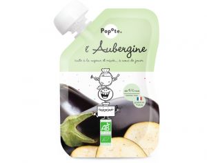 POPOTE Gourde Aubergine Bio - 120 g - D�s 4/6 mois