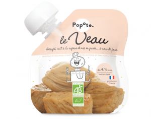 POPOTE Gourde Veau Bio - 60 g - D�s 4/6 mois