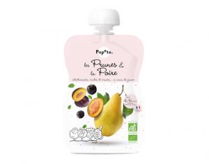 POPOTE Gourde Prunes Poire - 120g - D�s 4/6 mois