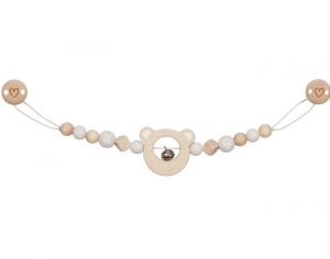 GOKI BABY Chaine de Landau avec Clips T�te d'Ours - D�s la naissance 