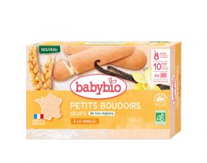 BABYBIO Petits Boudoirs � la Vanille - 120 g - D�s 8 mois