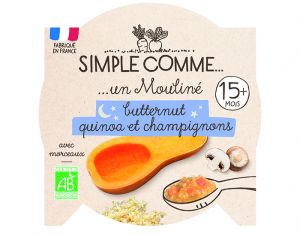 SIMPLE COMME Assiette - D�s 15 mois - 230 g Butternut Champignon Quinoa