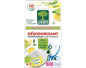 L'ARBRE VERT D�sodorisant Rafraichissant Lave-Vaisselle Fra�cheur Citron - 70 Lavages