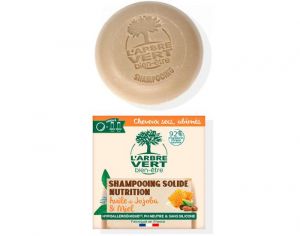 L'ARBRE VERT BIEN-�TRE Shampooing Solide Nutrition Cheveux Sec et Abim�s - 75g 