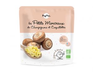 POPOTE Les Petits Morceaux Champignons et Coquillettes - 190 g - D�s 8/10 mois
