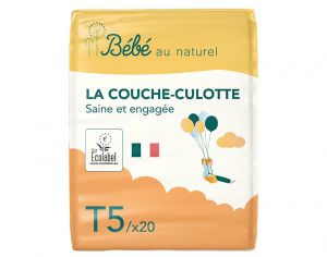 BEBE AU NATUREL La Couche Culotte - Taille 5 / 12-18 kg A l'unit� / 20 Couches Culottes