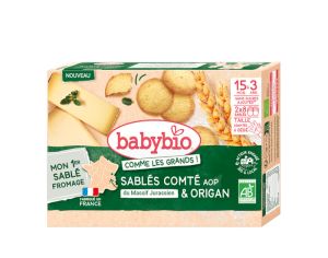 BABYBIO Sabl�s Comt� Origan - 72 g - D�s 15 mois