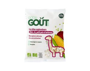 GOOD GOUT Les dino explorateurs - ma�s, riz, petit pois et betterave 35g - D�s 10 mois