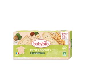 BABYBIO Petits Biscuits � la Noisette - 160 g - D�s 12 mois