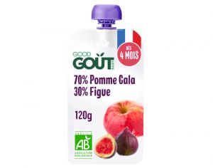 GOOD GOUT Gourde Pomme Figue - Pur�e B�b� 120g - D�s 6 Mois