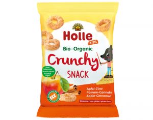 HOLLE Crunchy Snack Pomme Cannelle - 25 g - D�s 3 ans