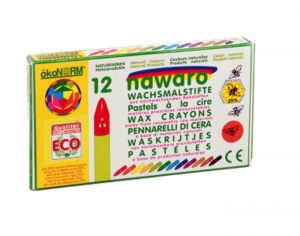 OKONORM Crayons � la Cire d'Abeille - D�s 3 ans 12 couleurs