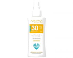 ALPHANOVA Sun Spray Adulte Visage et Corps SPF30 - Format voyage - 90g